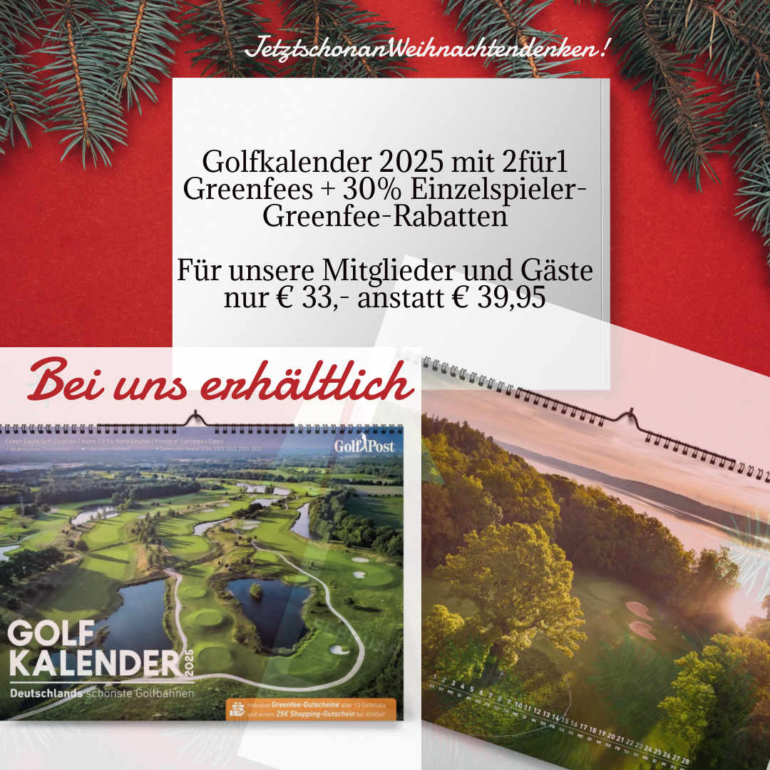 Golfkalender 2025 – bei uns erhältlich